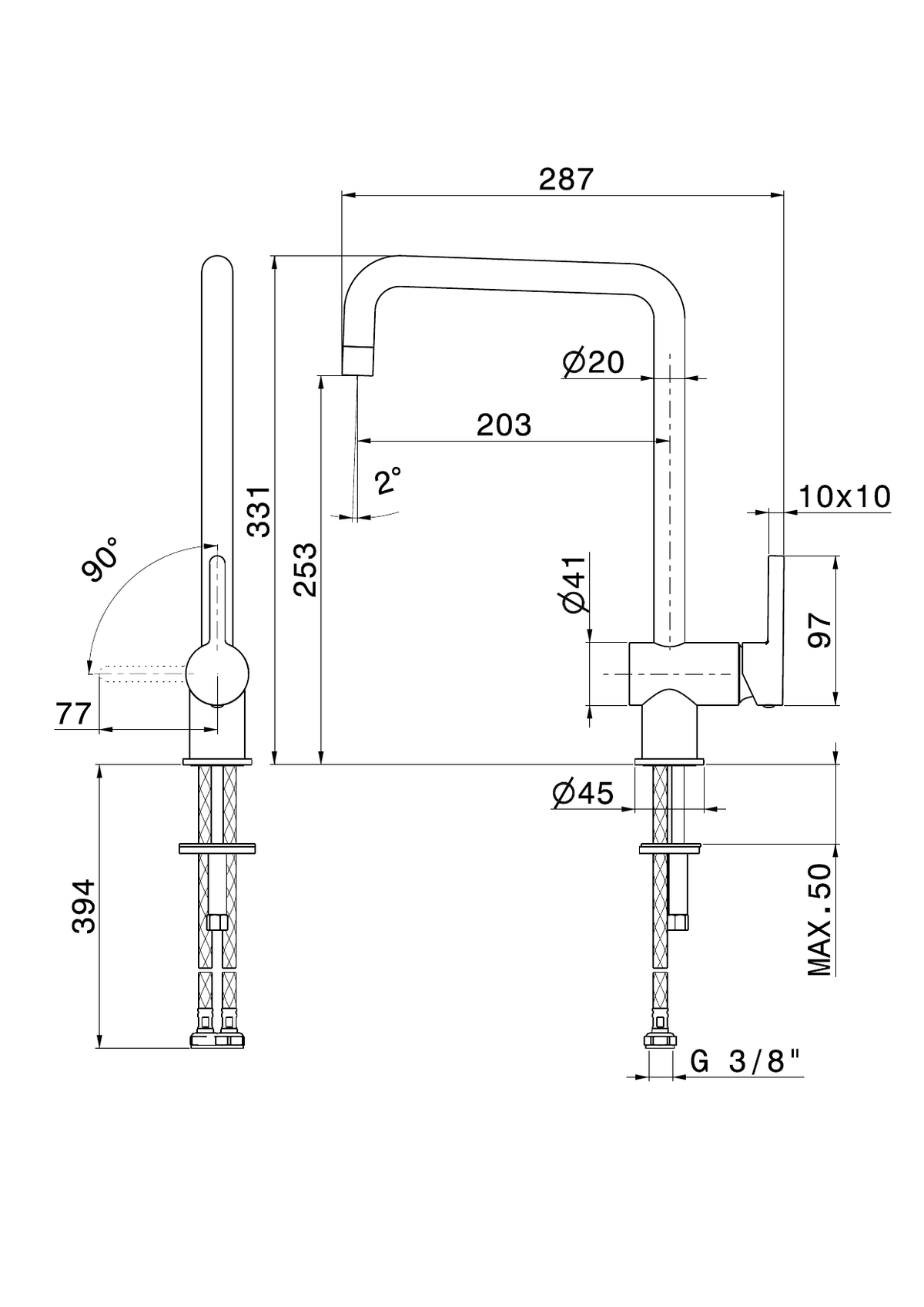 Newform 65920 - disegno tecnico