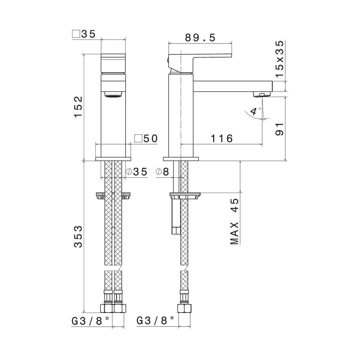 Newform 66412 - disegno tecnico