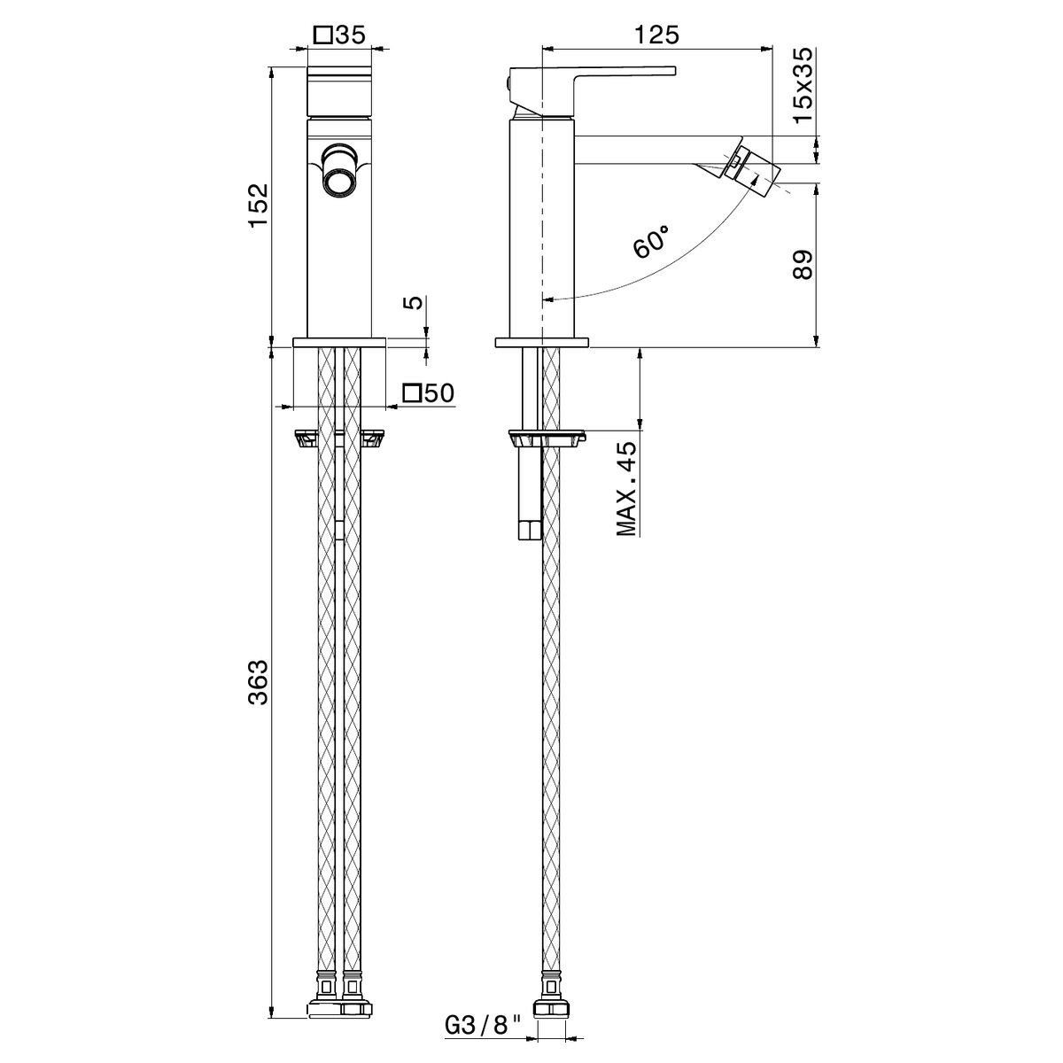 Newform 66427 - disegno tecnico