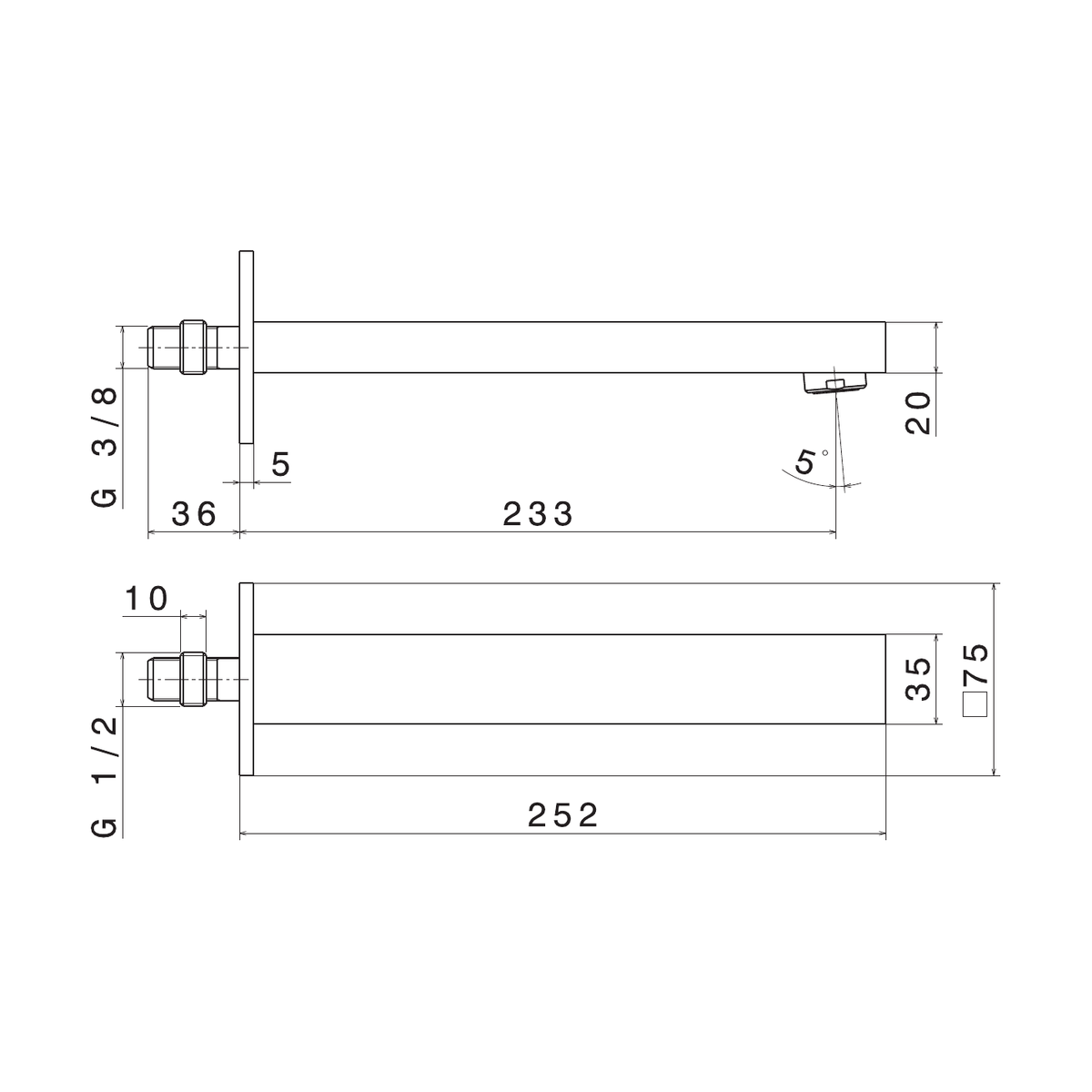 Newform 66438 - disegno tecnico