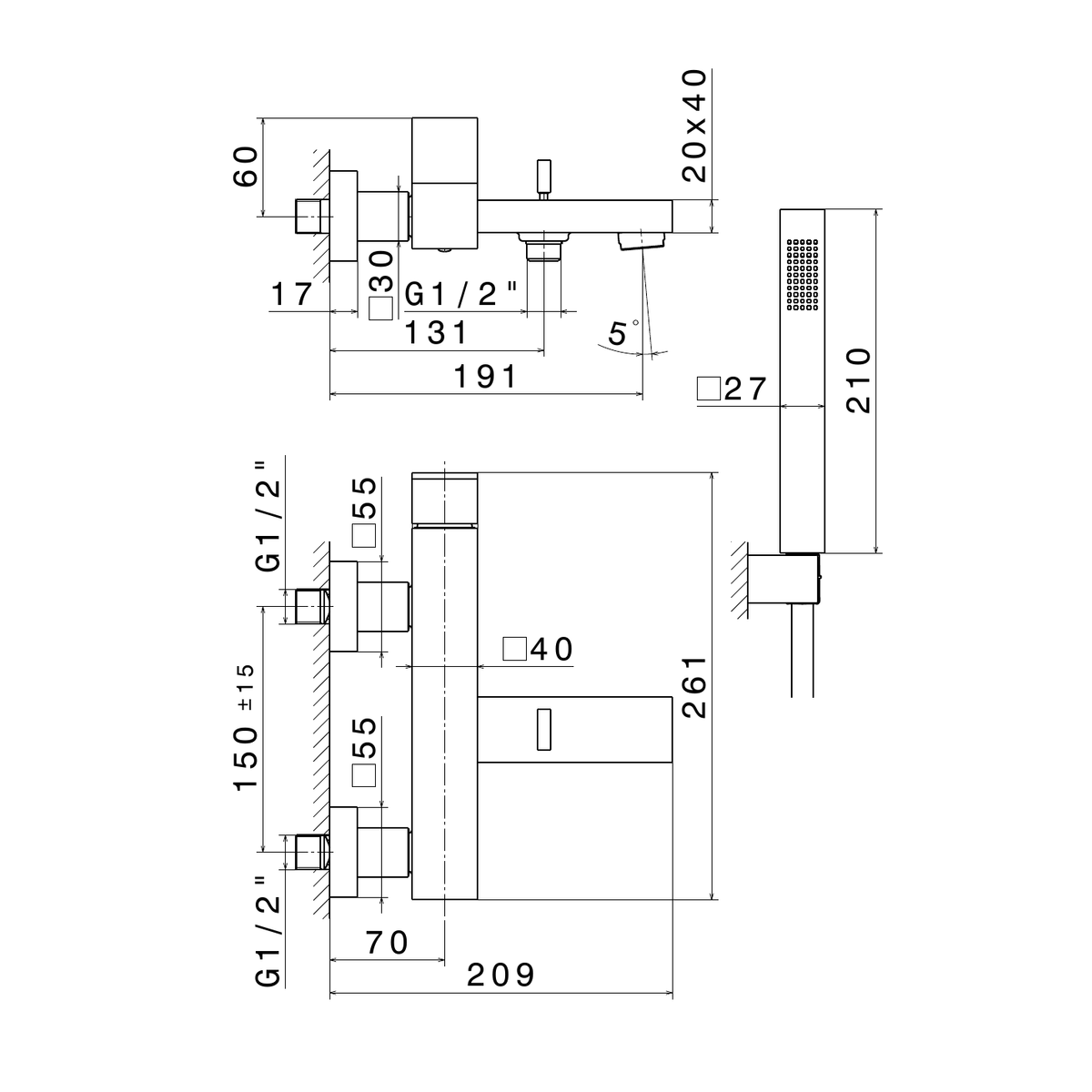 Newform 66440C - disegno tecnico