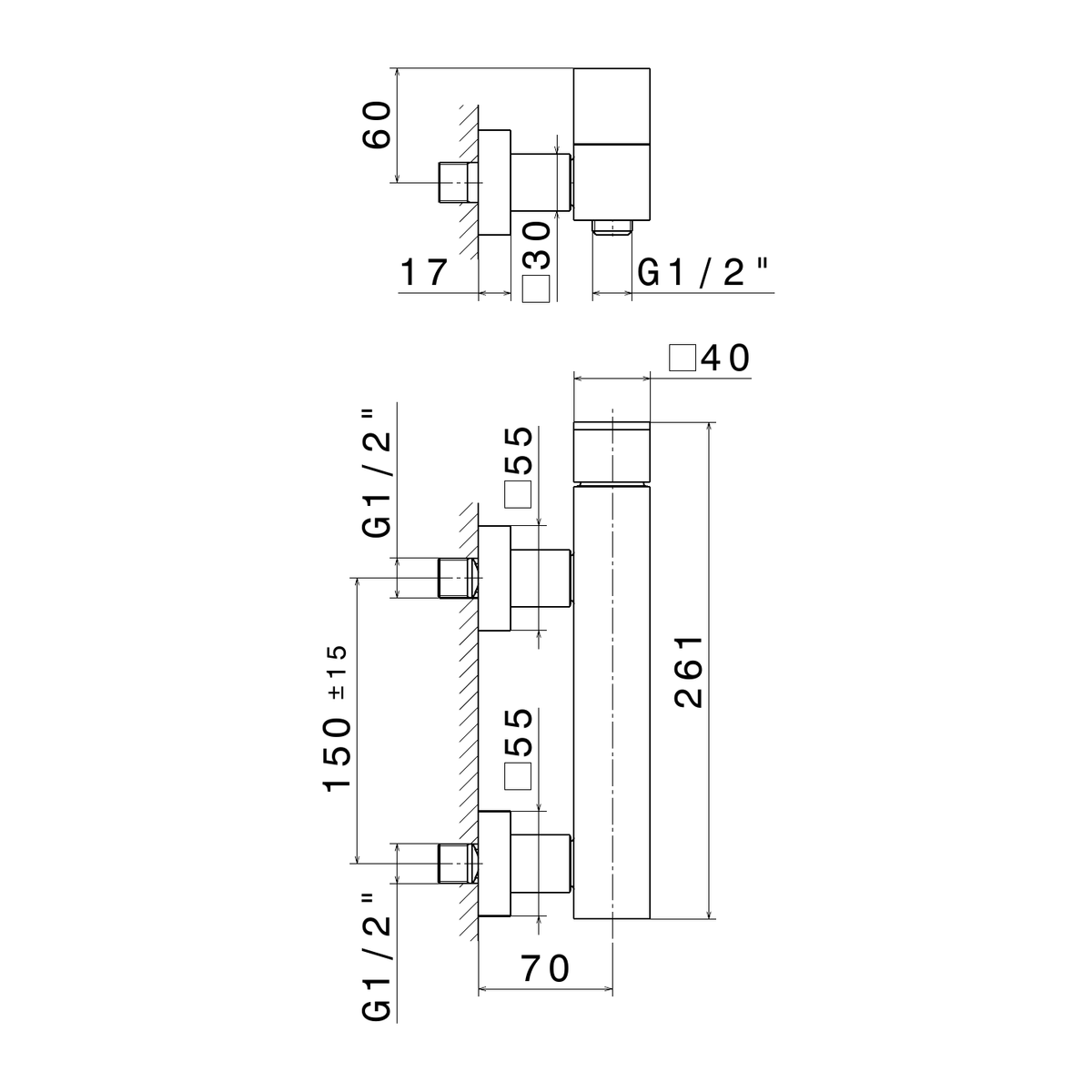 Newform 66455 - disegno tecnico