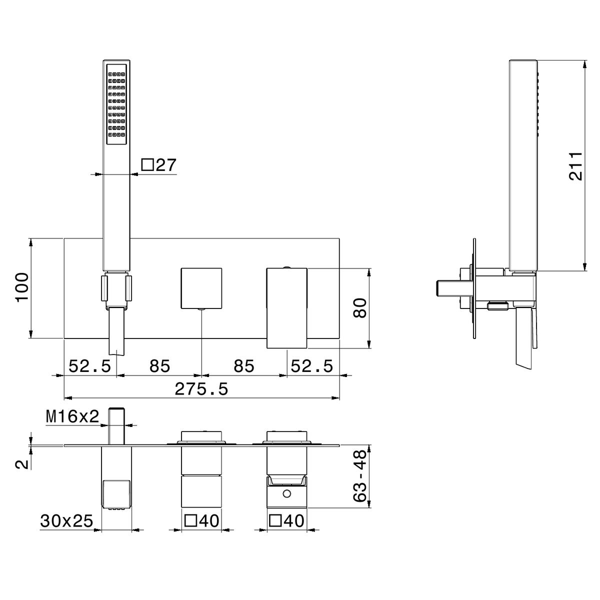 Newform 66469E - disegno tecnico