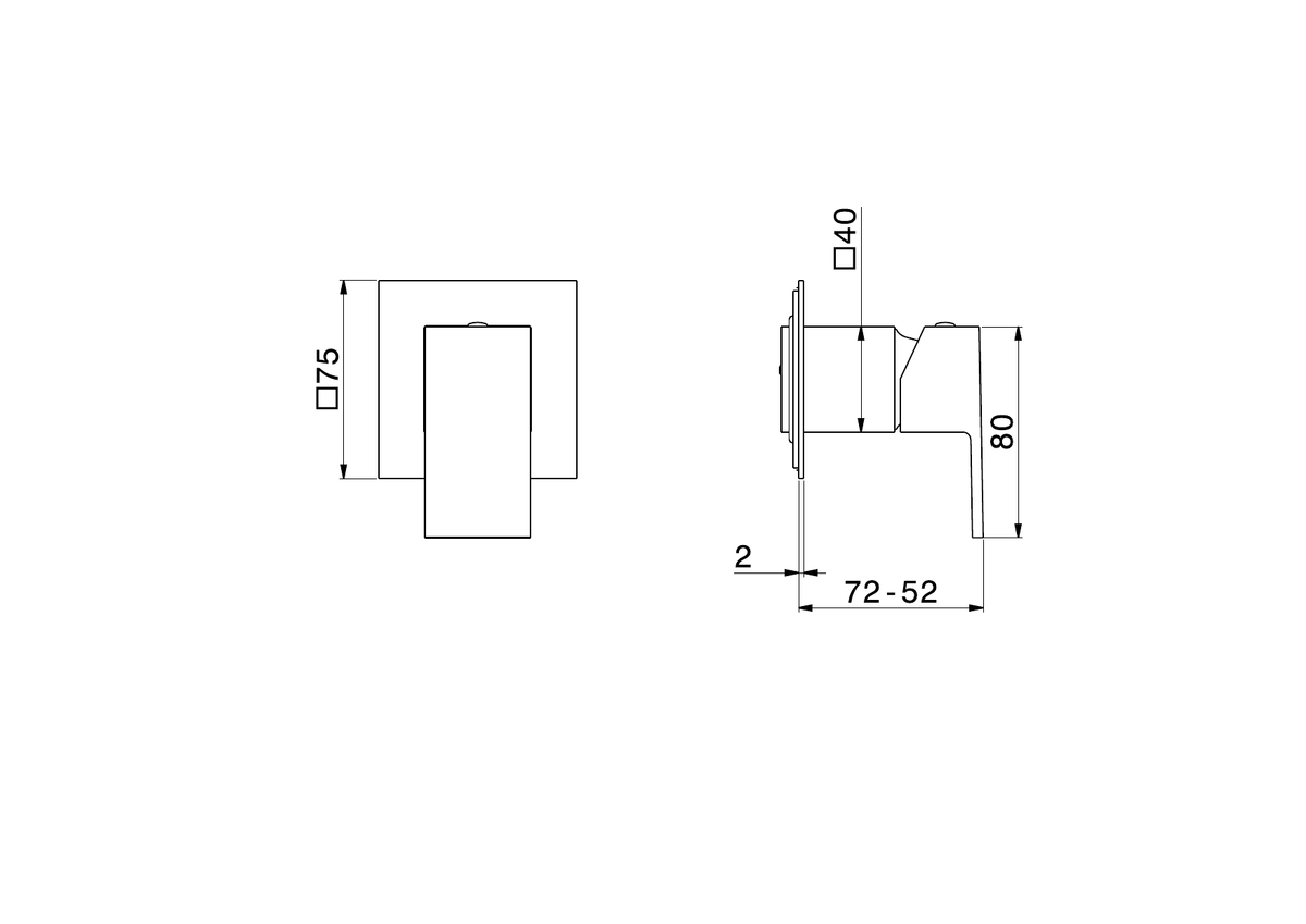 Newform 66475E - disegno tecnico