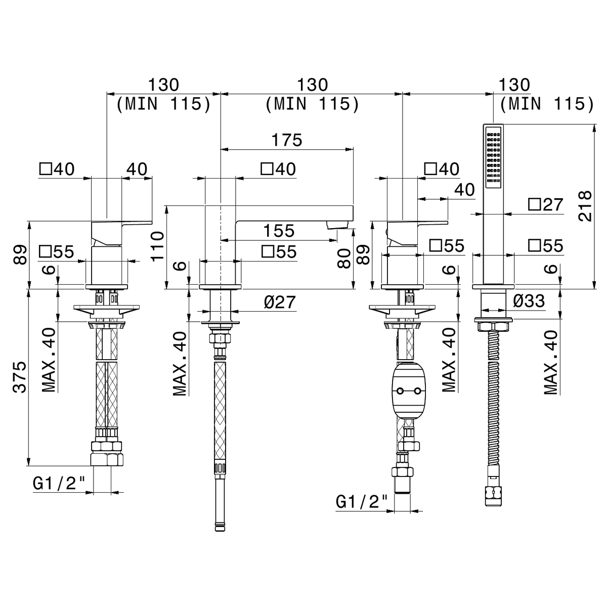 Newform 66482C - disegno tecnico