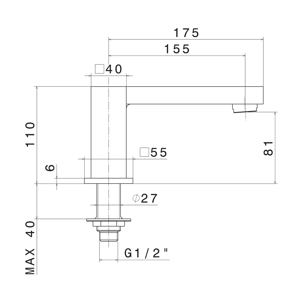 Newform 66483 - disegno tecnico