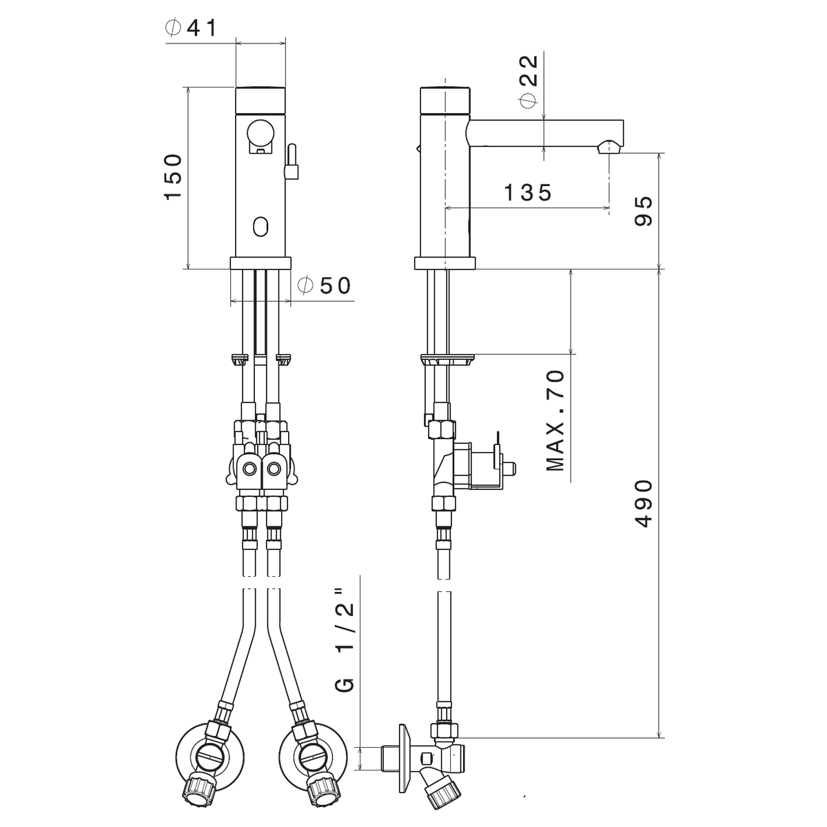 Newform 66710 - disegno tecnico