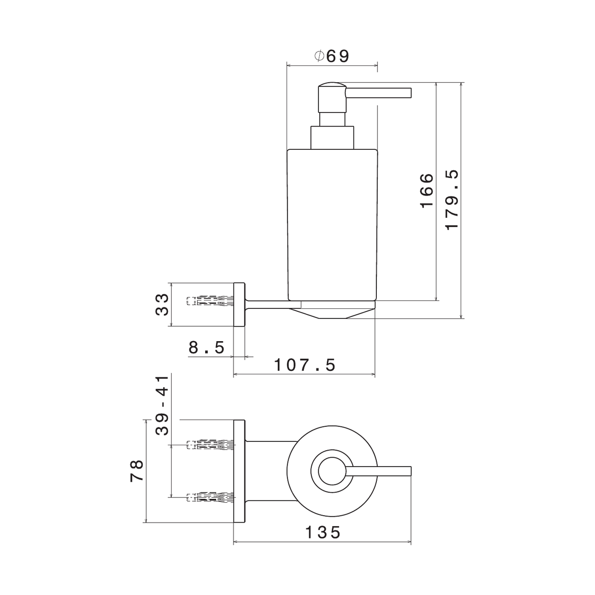 Newform 67211 - disegno tecnico