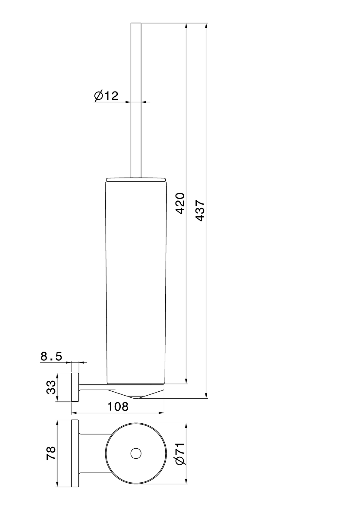 Newform 67215 - disegno tecnico