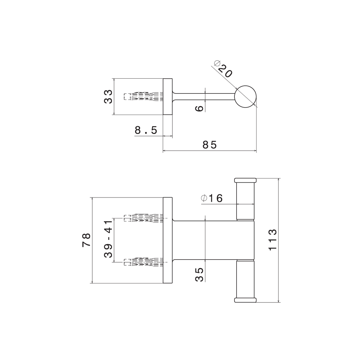 Newform 67222 - disegno tecnico