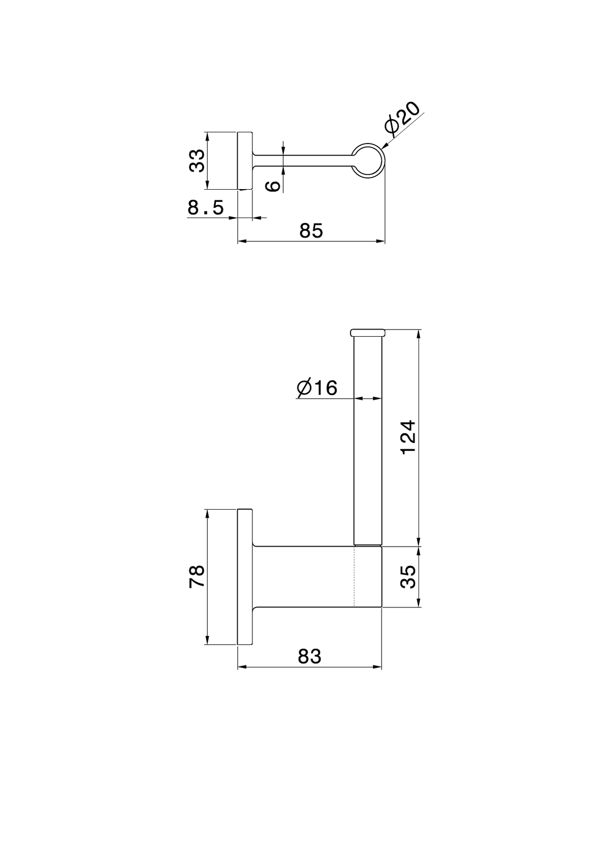 Newform 67223 - disegno tecnico