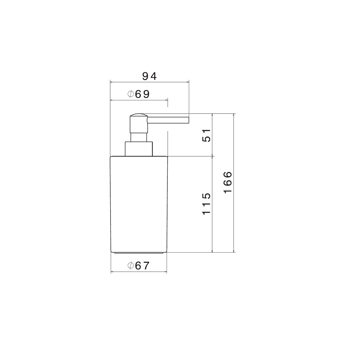 Newform 67261 - disegno tecnico