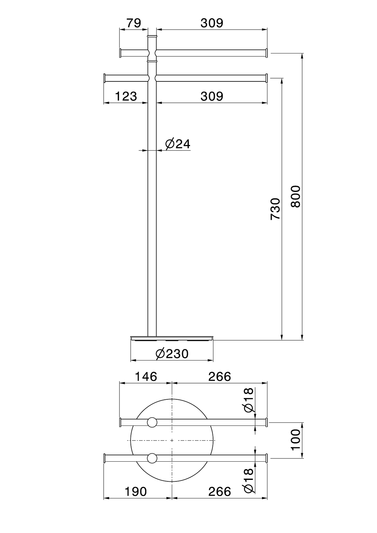 Newform 67270 - disegno tecnico