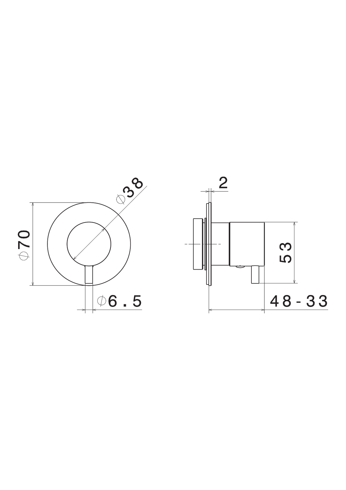 Newform 67606E - disegno tecnico