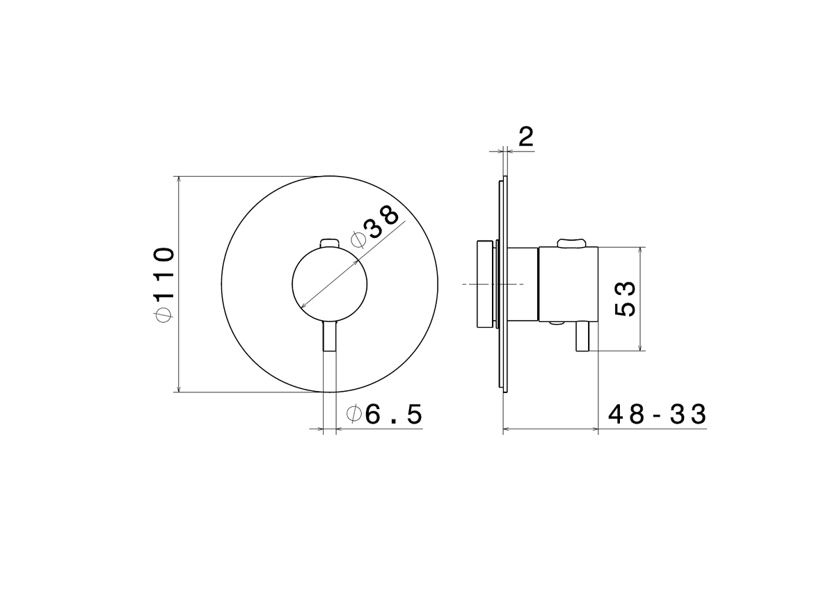 Newform 67607E - disegno tecnico