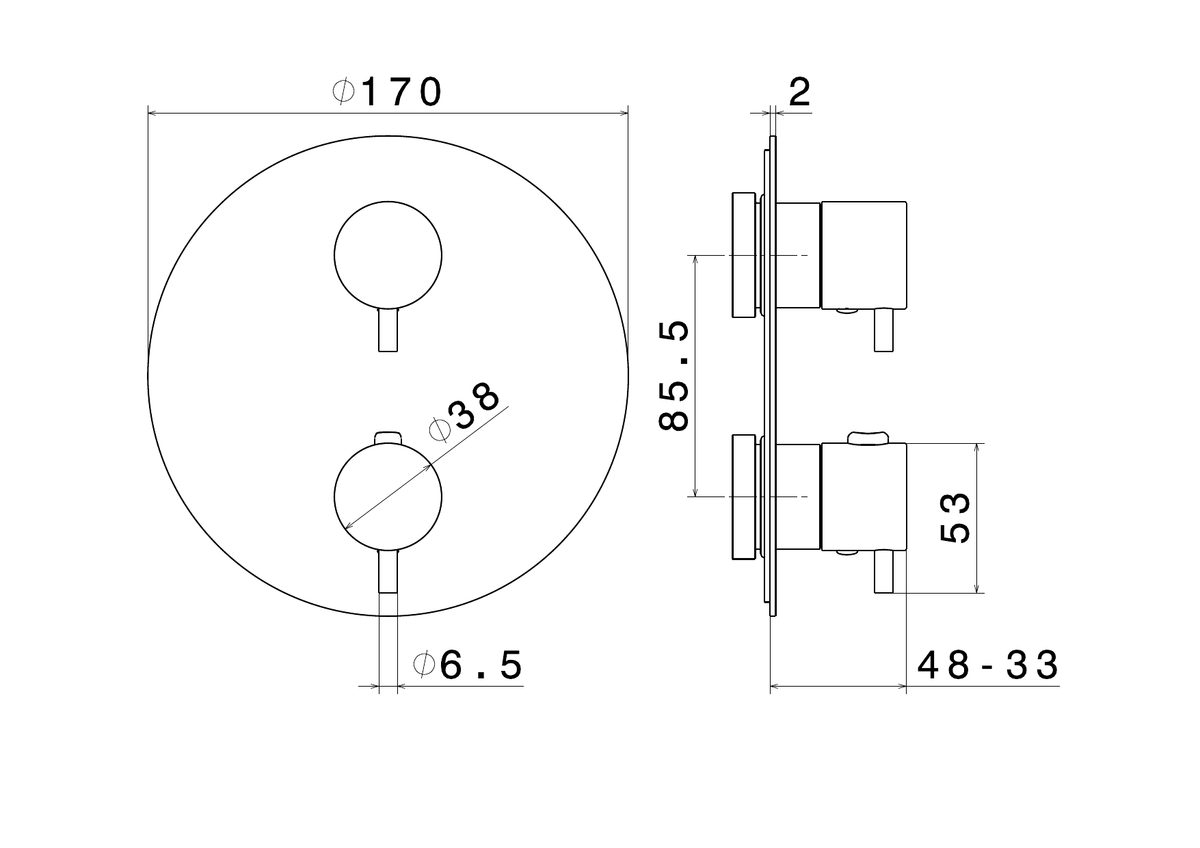 Newform 67608E - disegno tecnico