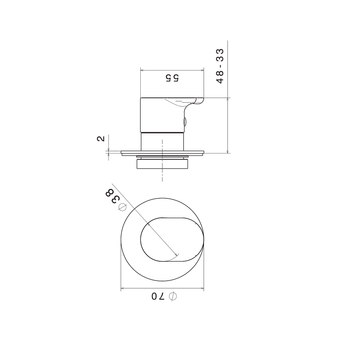 Newform 67636E - disegno tecnico