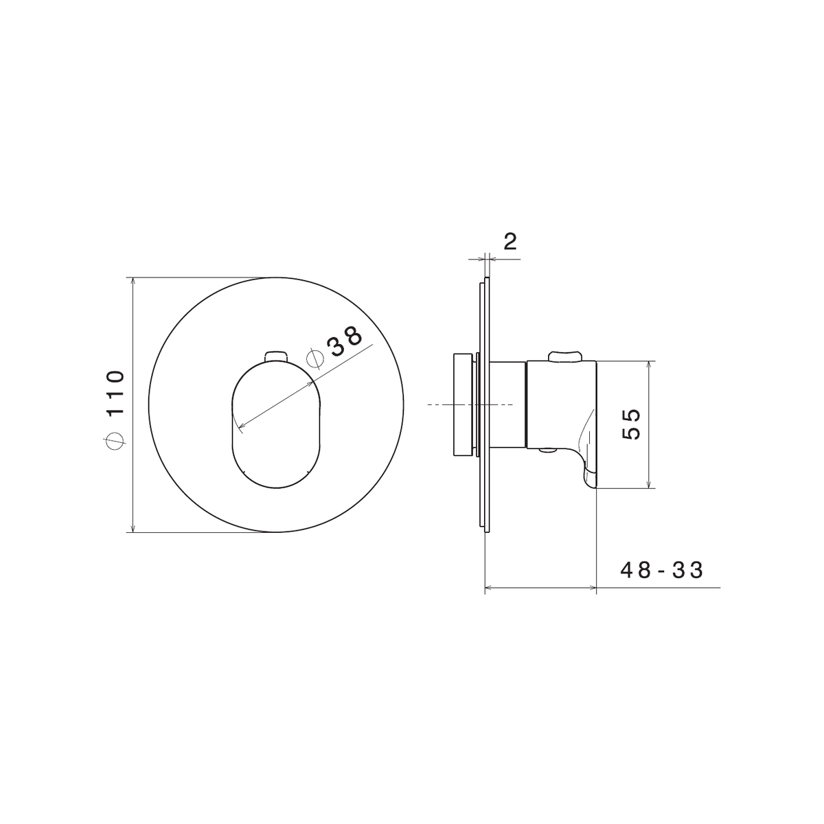 Newform 67637E - disegno tecnico