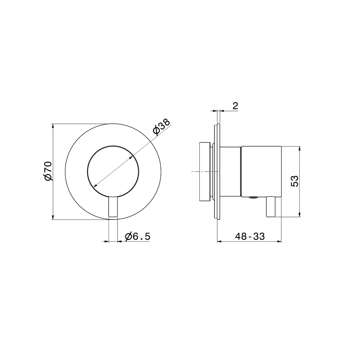 Newform 67671EX - disegno tecnico