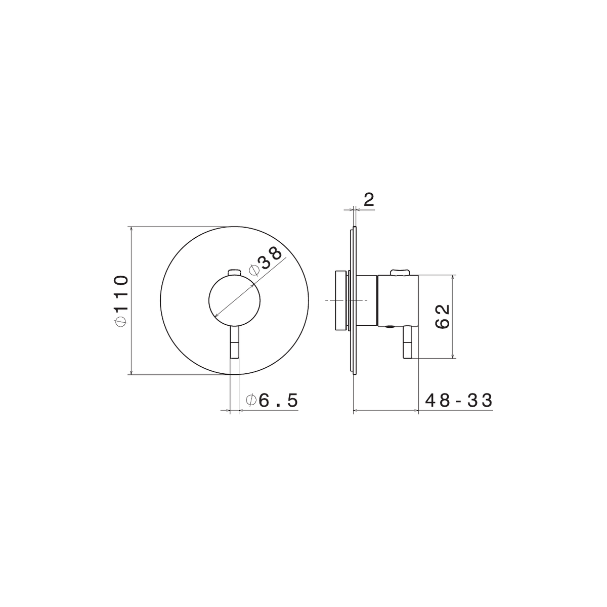 Newform 67687E - disegno tecnico