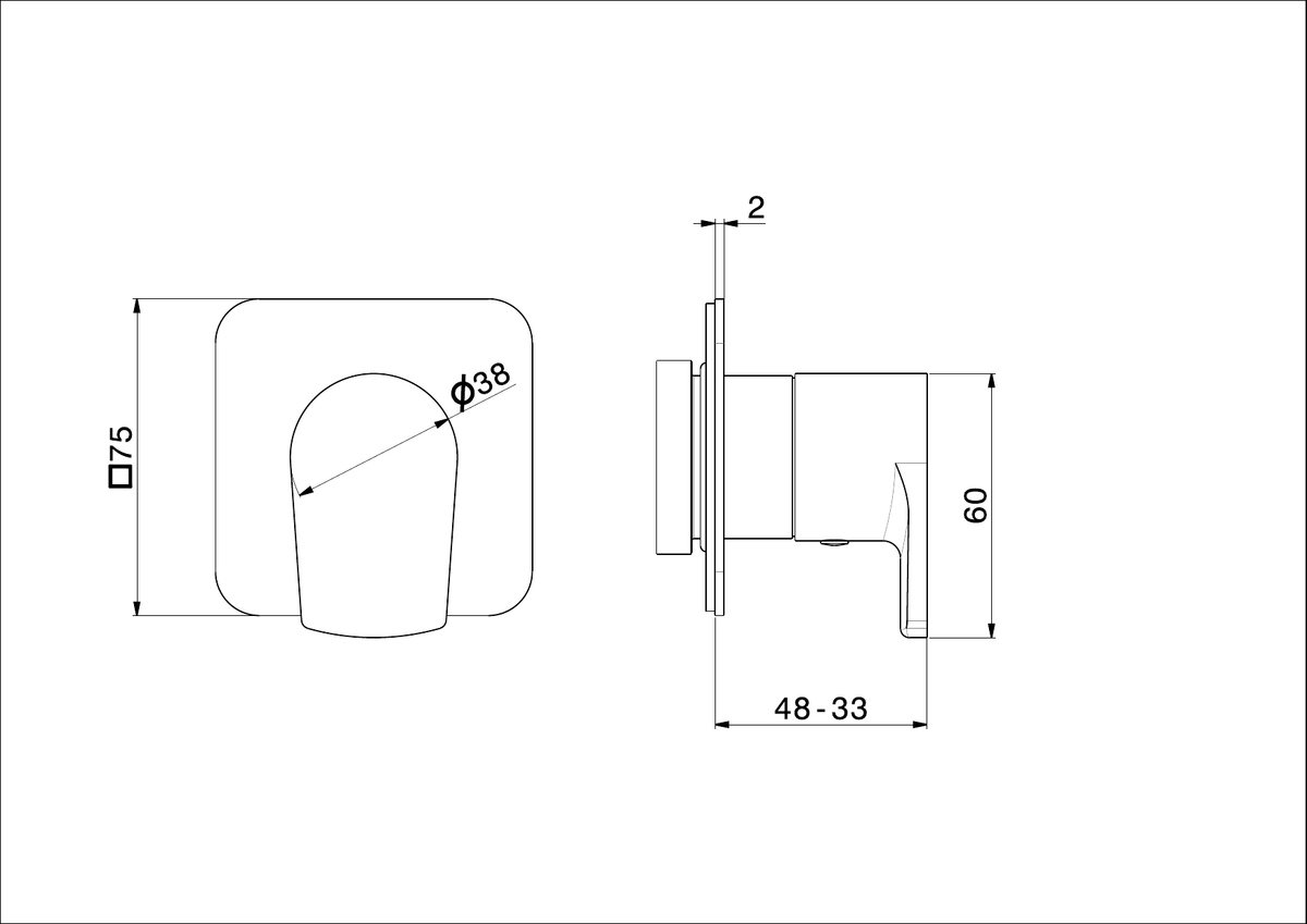 Newform 67690E - disegno tecnico