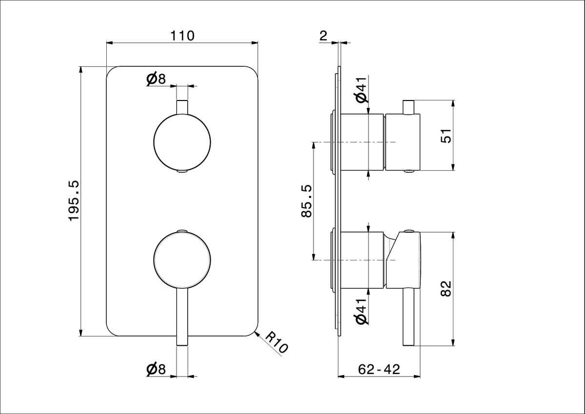Newform 67693E - disegno tecnico