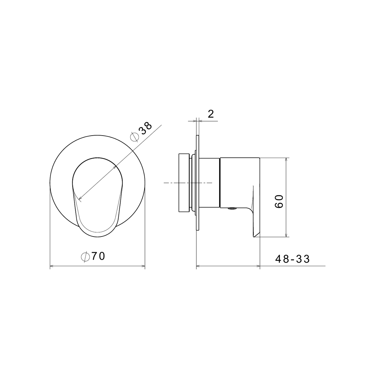 Newform 67696E - disegno tecnico