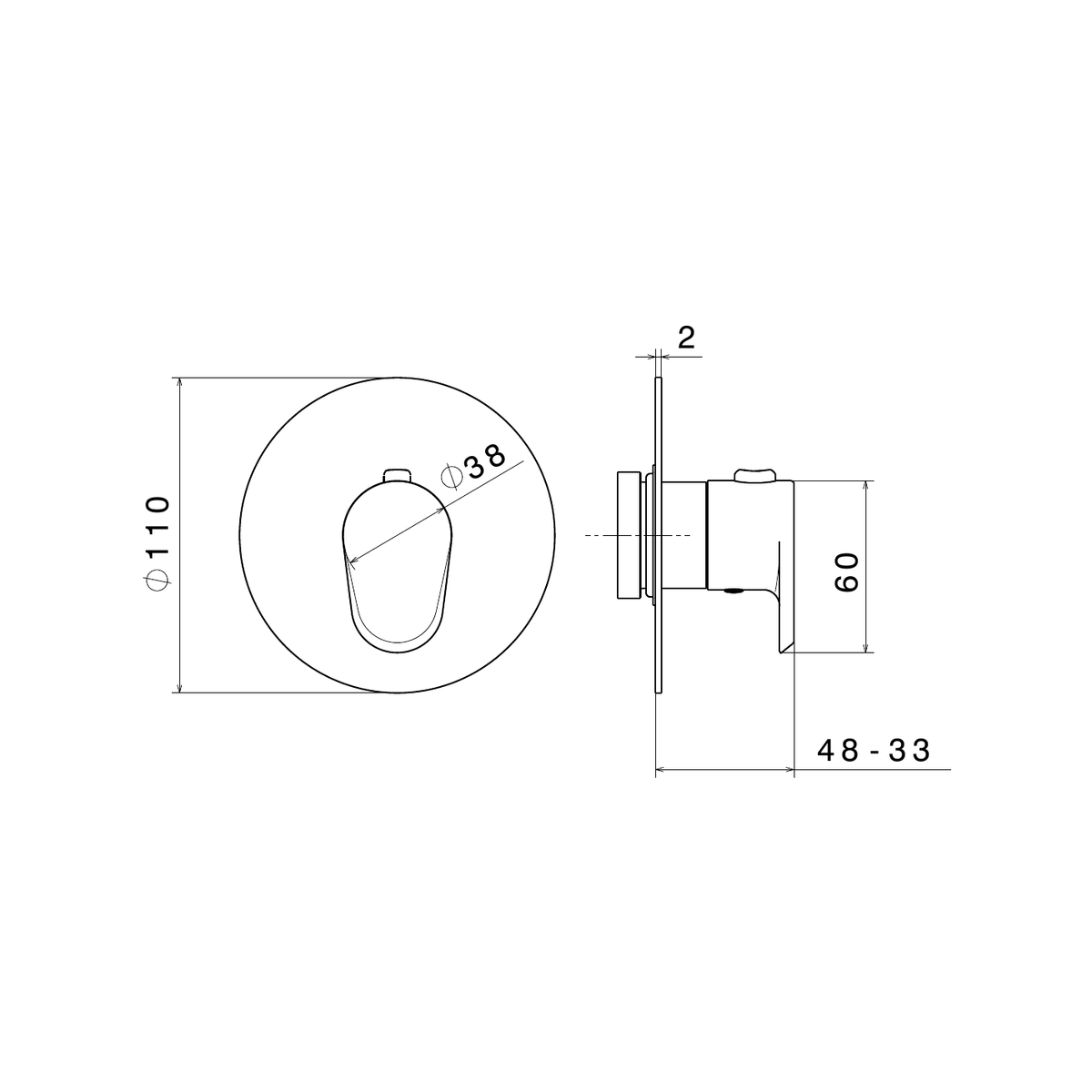 Newform 67697E - disegno tecnico