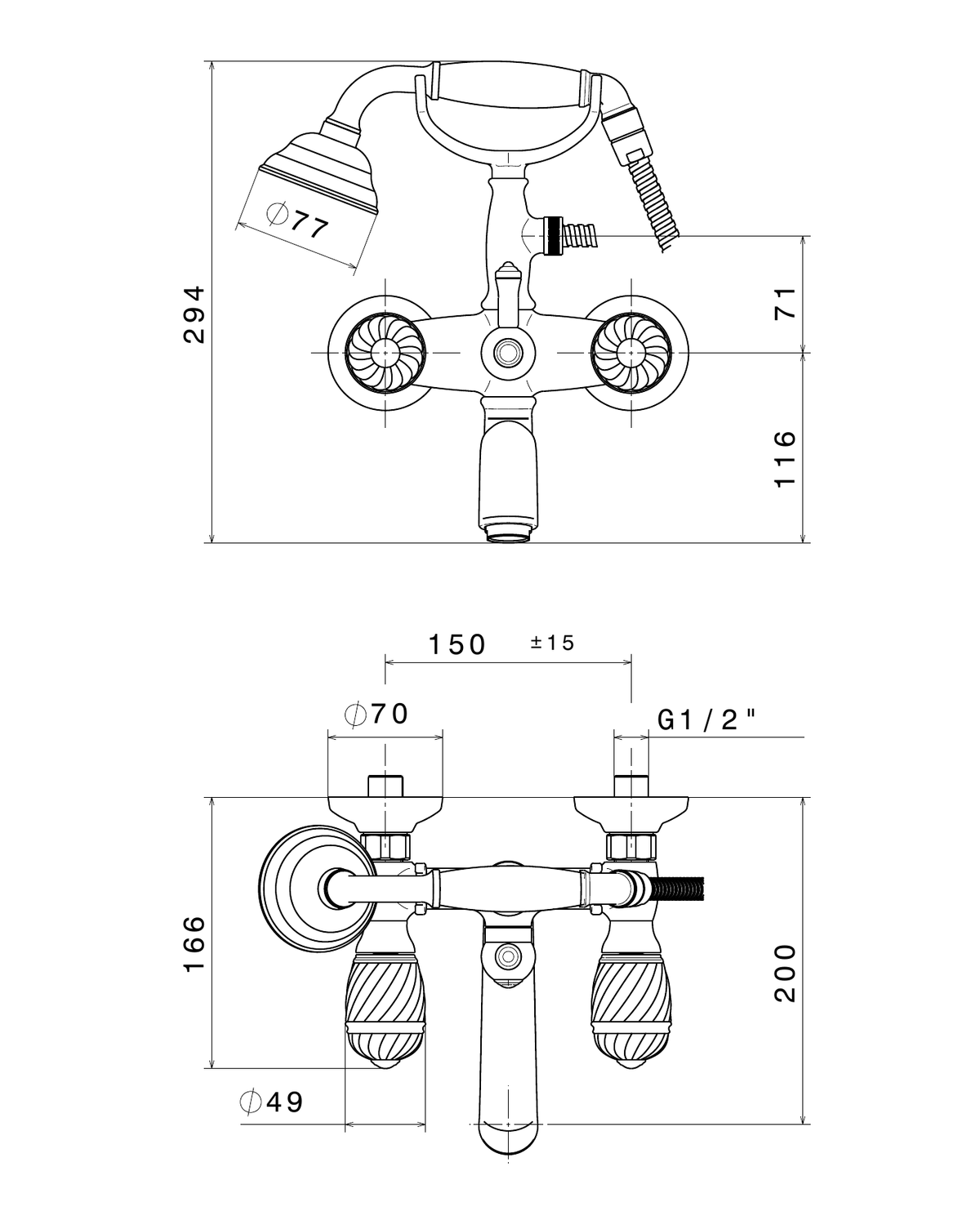 Newform 68040C - disegno tecnico