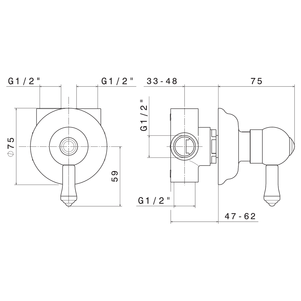 Newform 68047 - disegno tecnico
