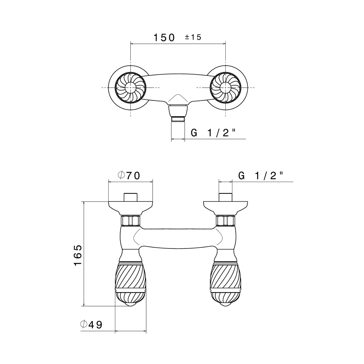Newform 68055 - disegno tecnico