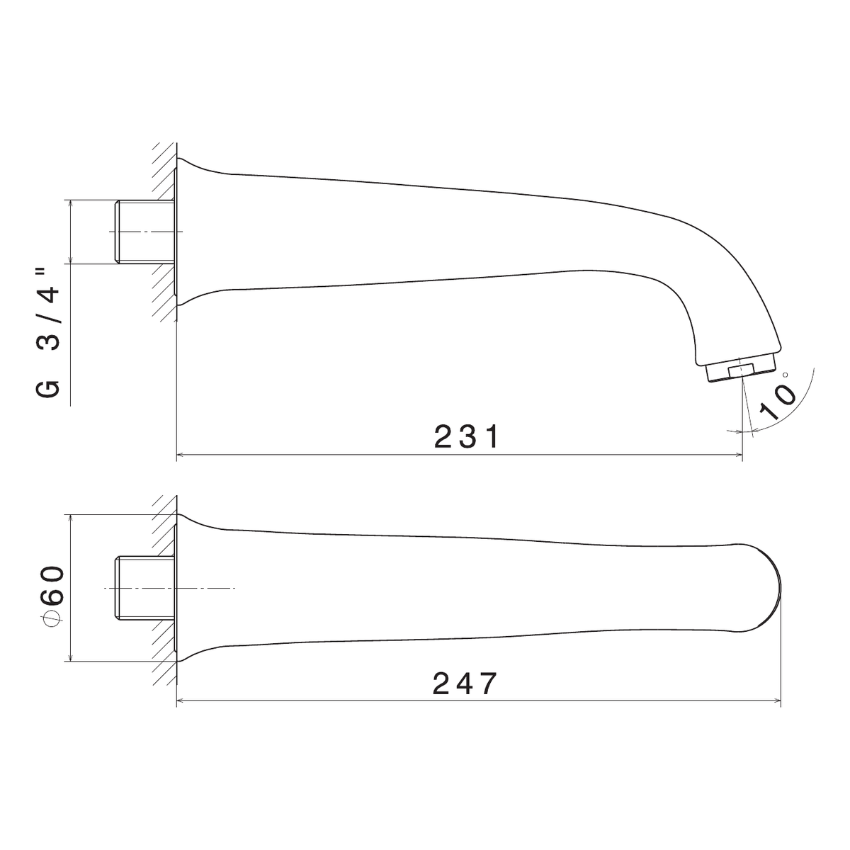 Newform 68088 - disegno tecnico
