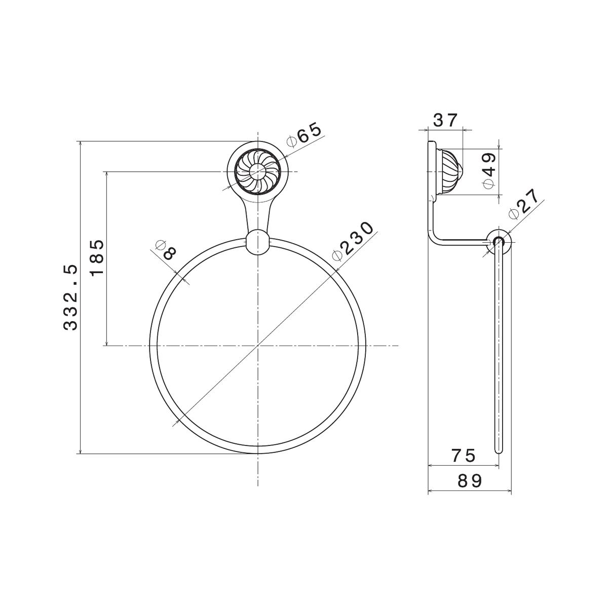 Newform 68225 - disegno tecnico