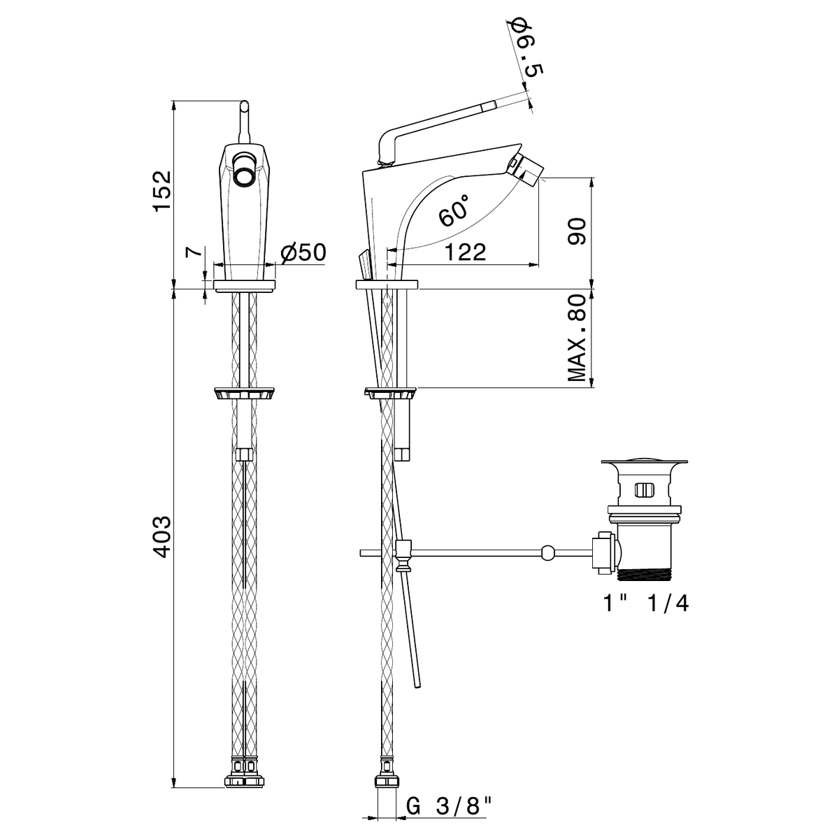 Newform 68425 - disegno tecnico