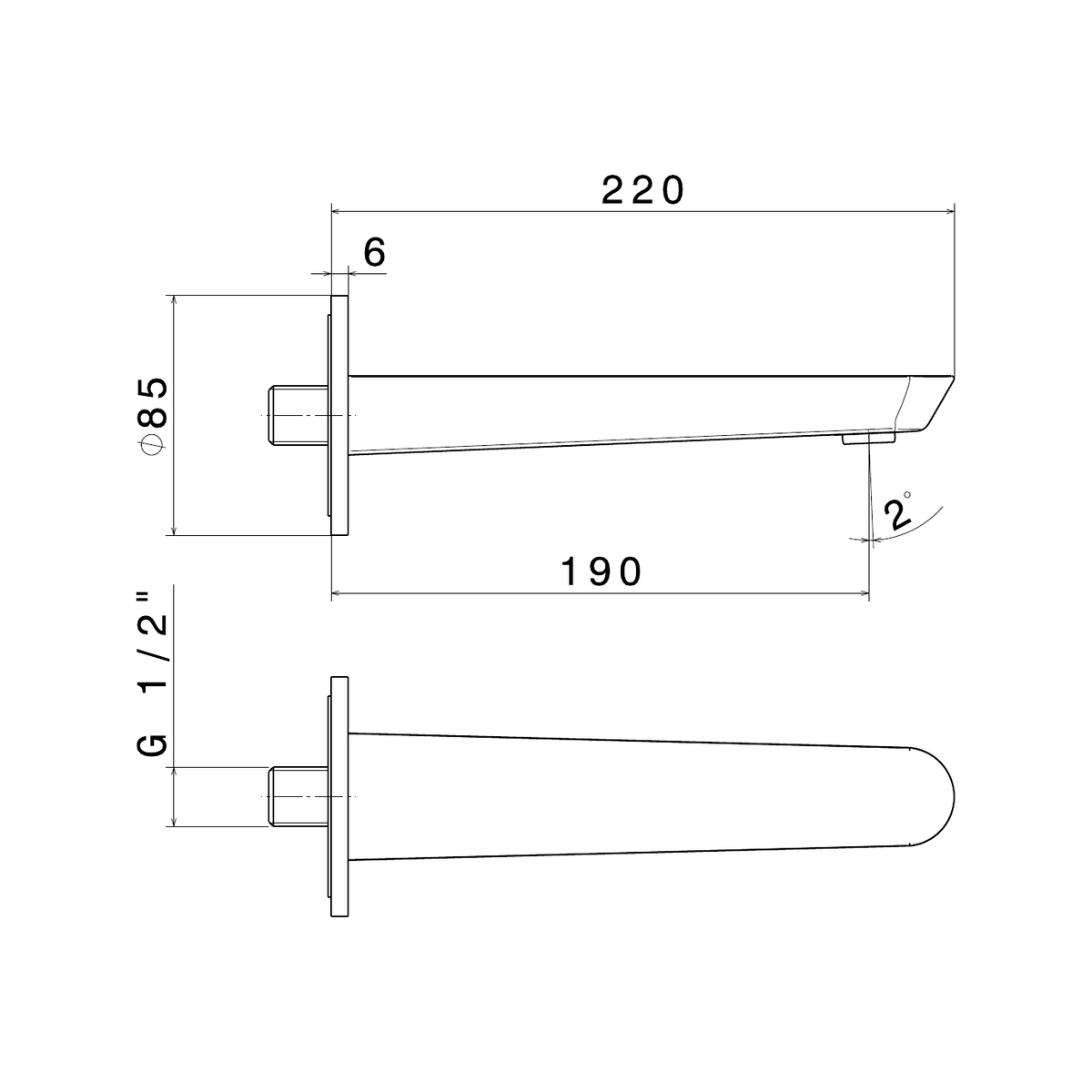 Newform 68437 - disegno tecnico