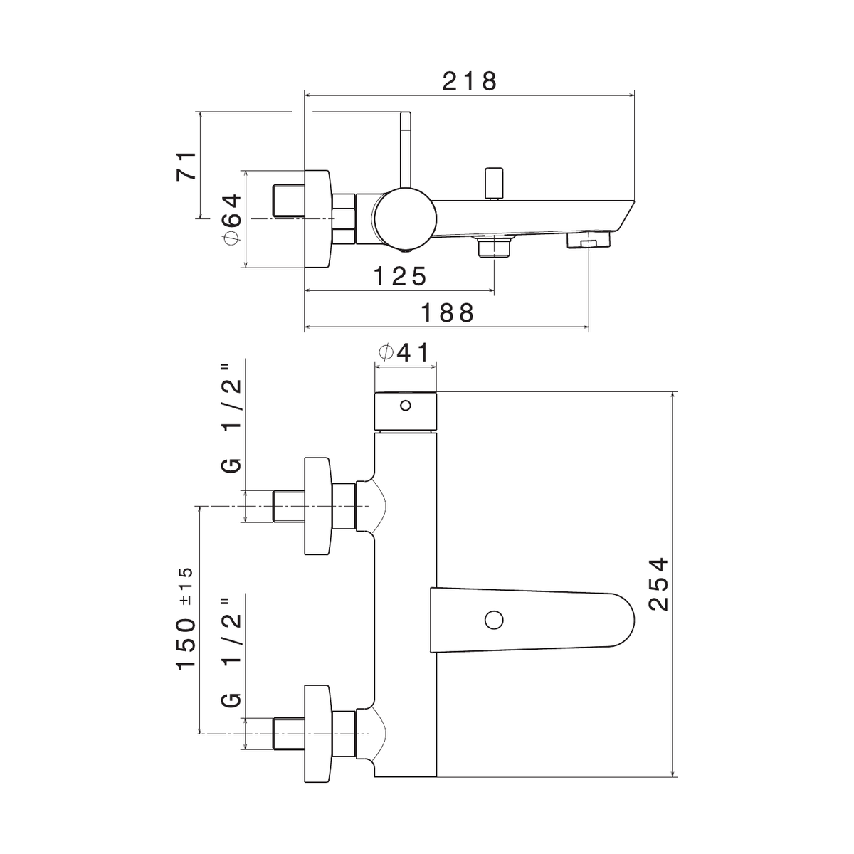 Newform 68440 - disegno tecnico