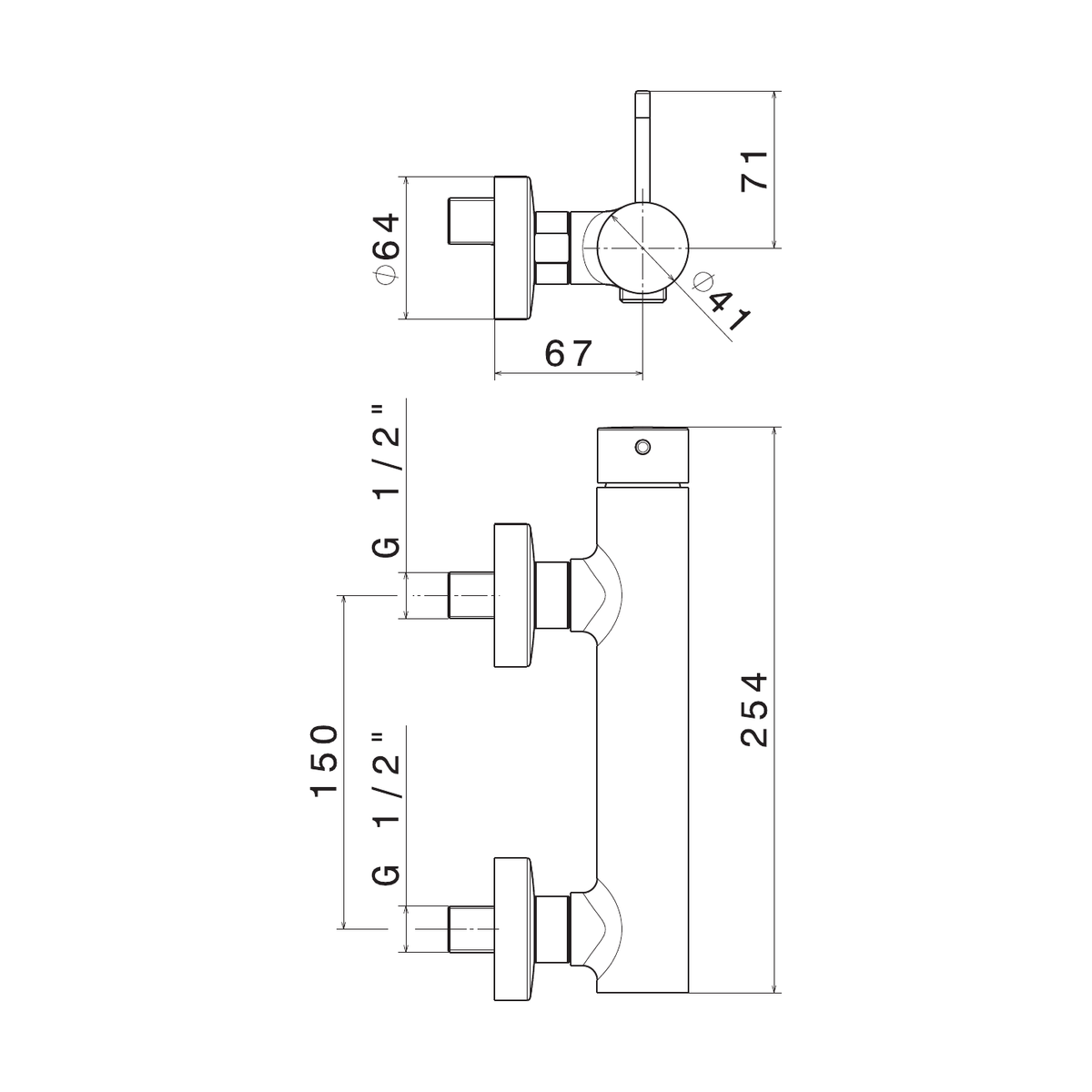 Newform 68455 - disegno tecnico