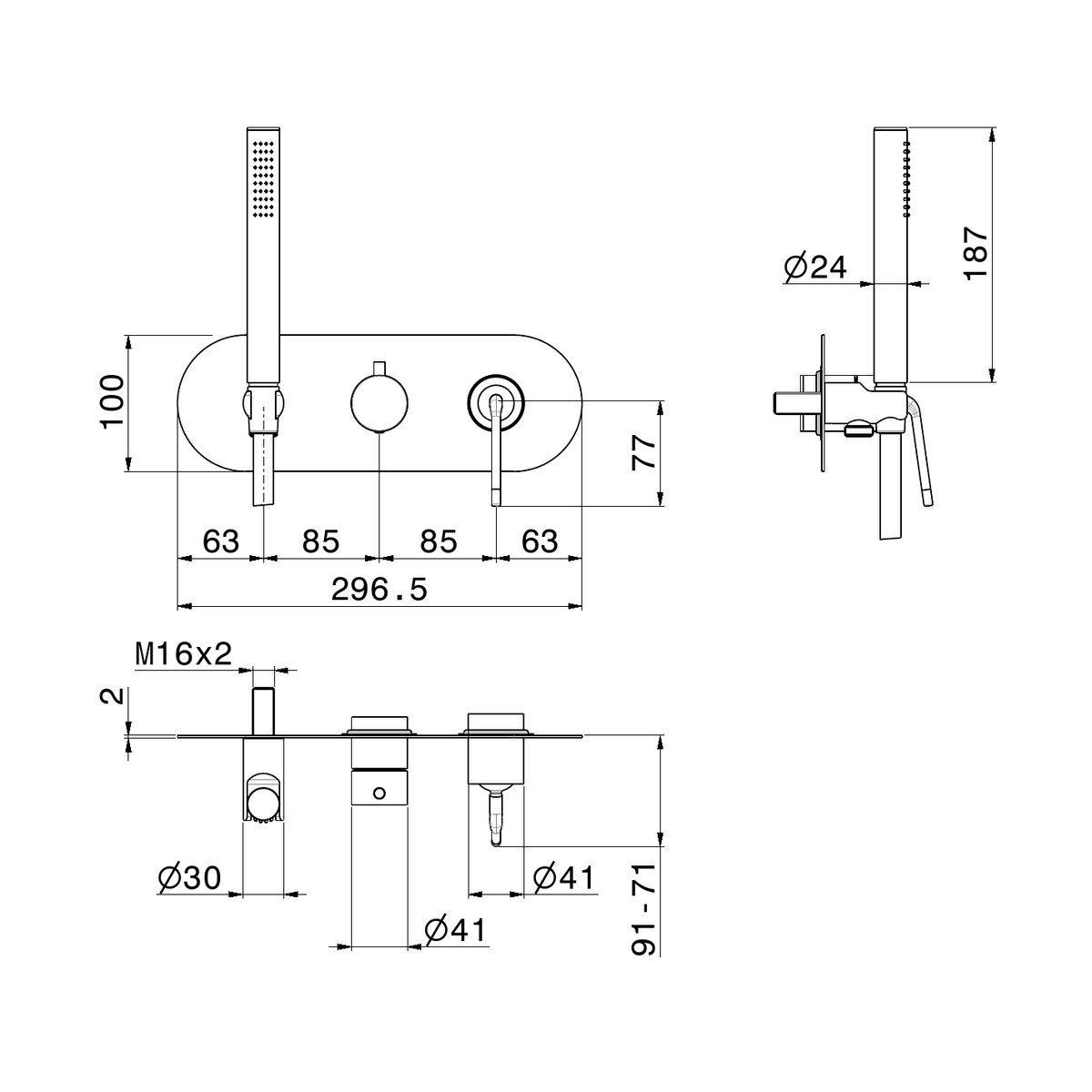 Newform 68469E - disegno tecnico