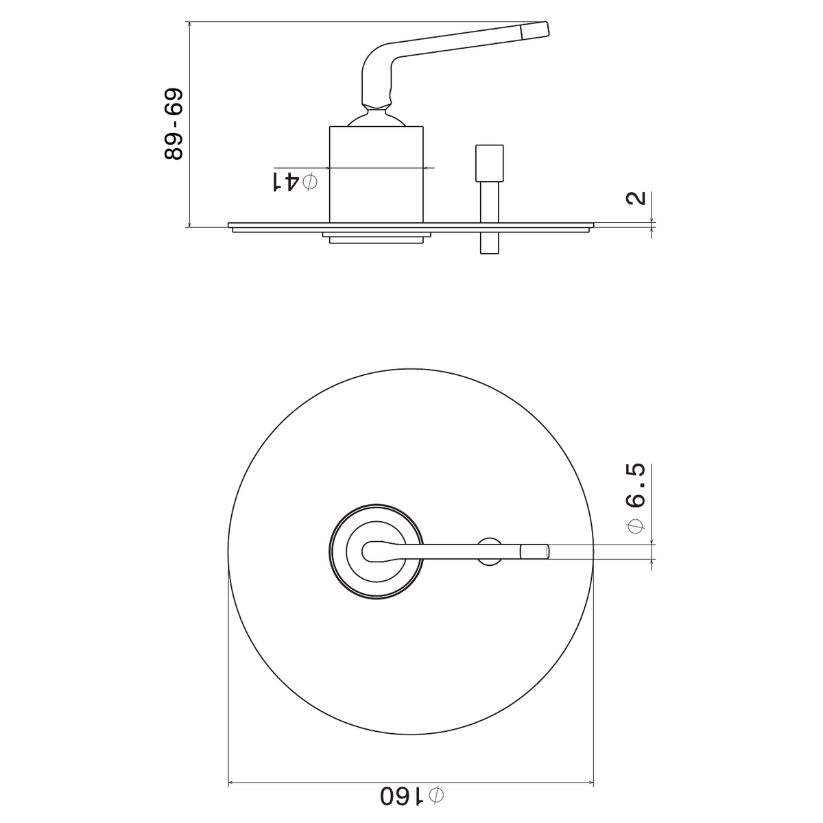 Newform 68471E - disegno tecnico