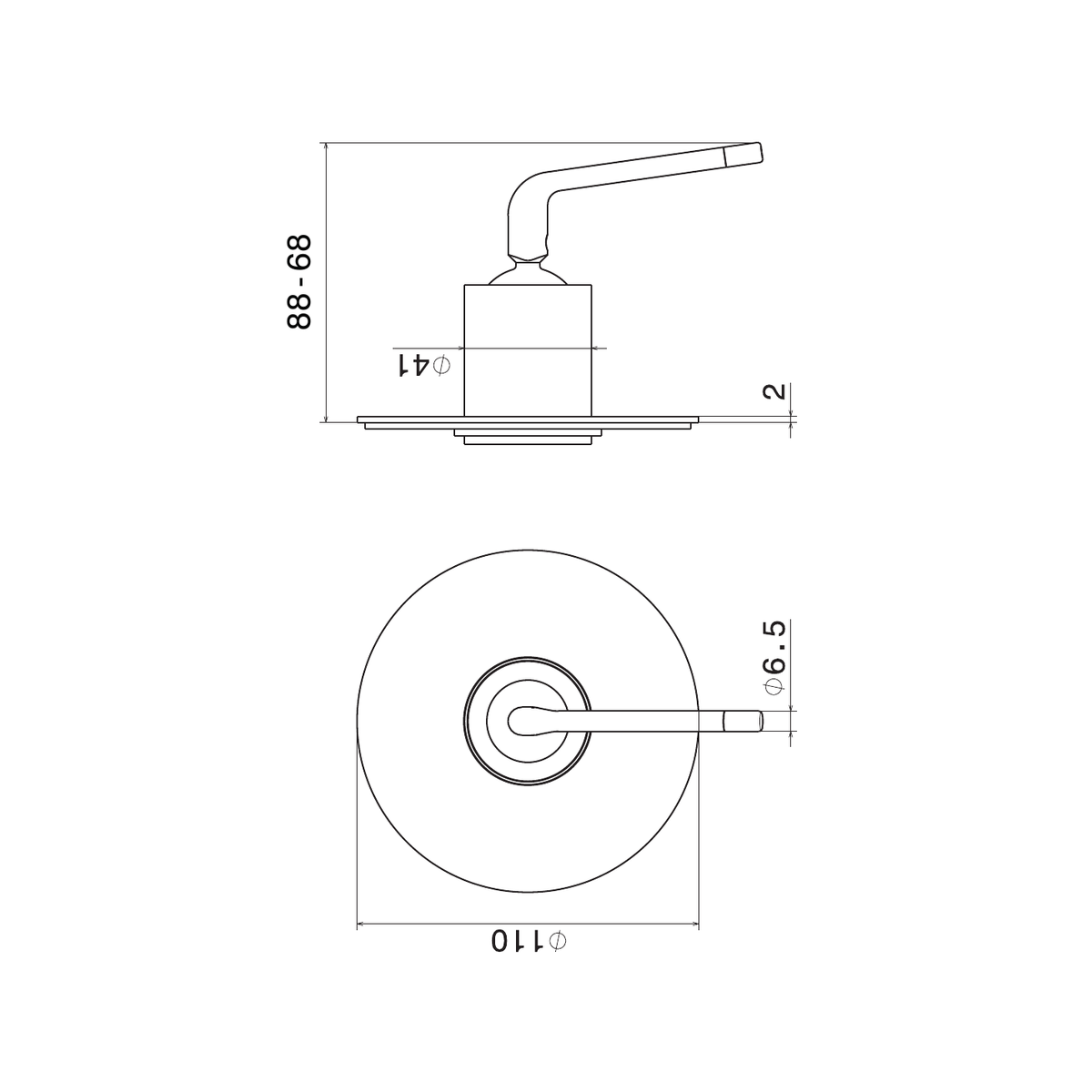 Newform 68476E - disegno tecnico
