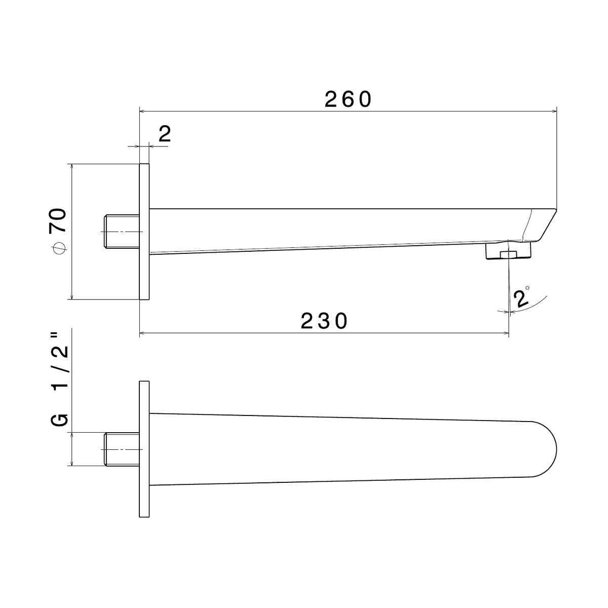 Newform 68488 - disegno tecnico
