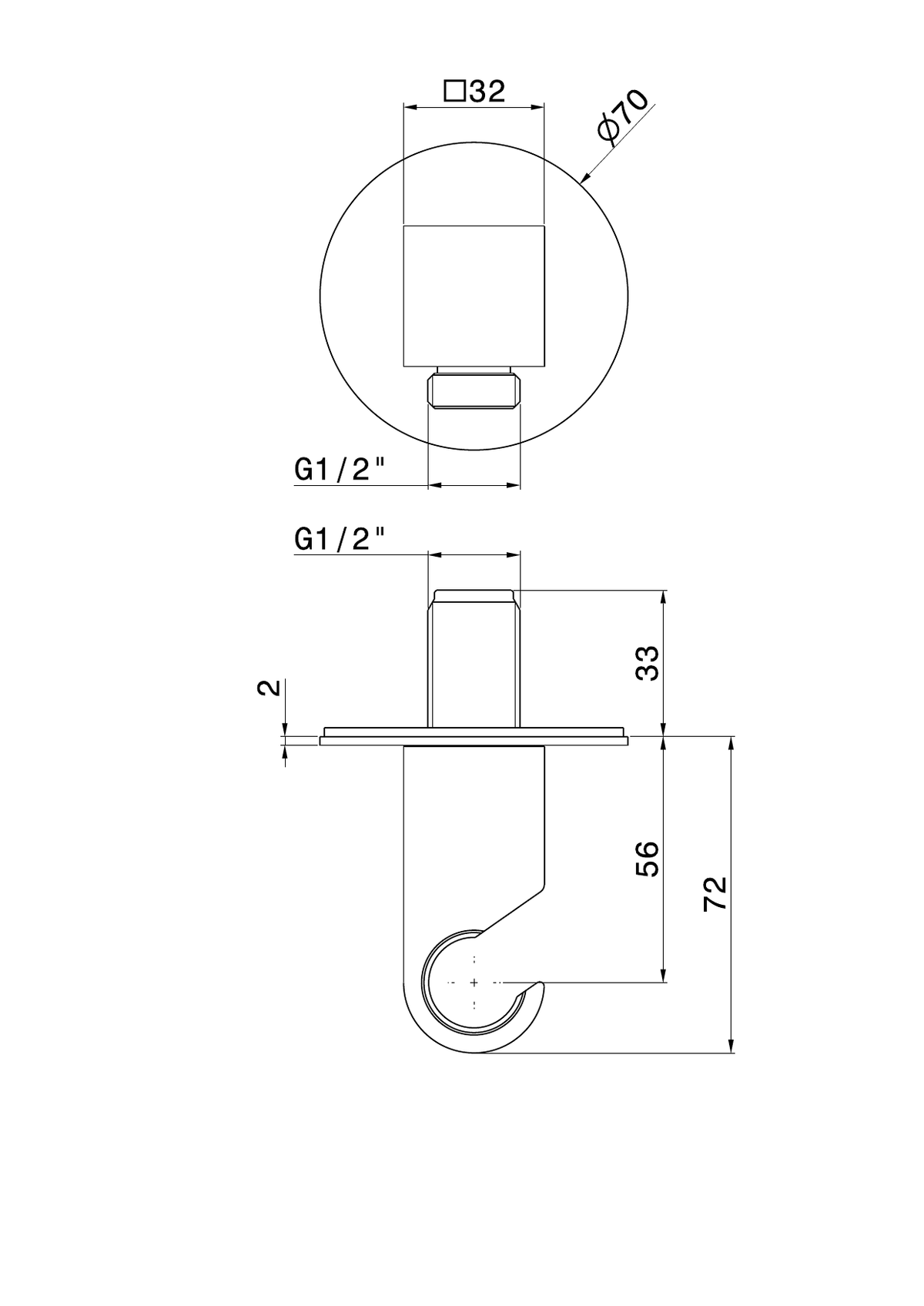 Newform 68498 - disegno tecnico