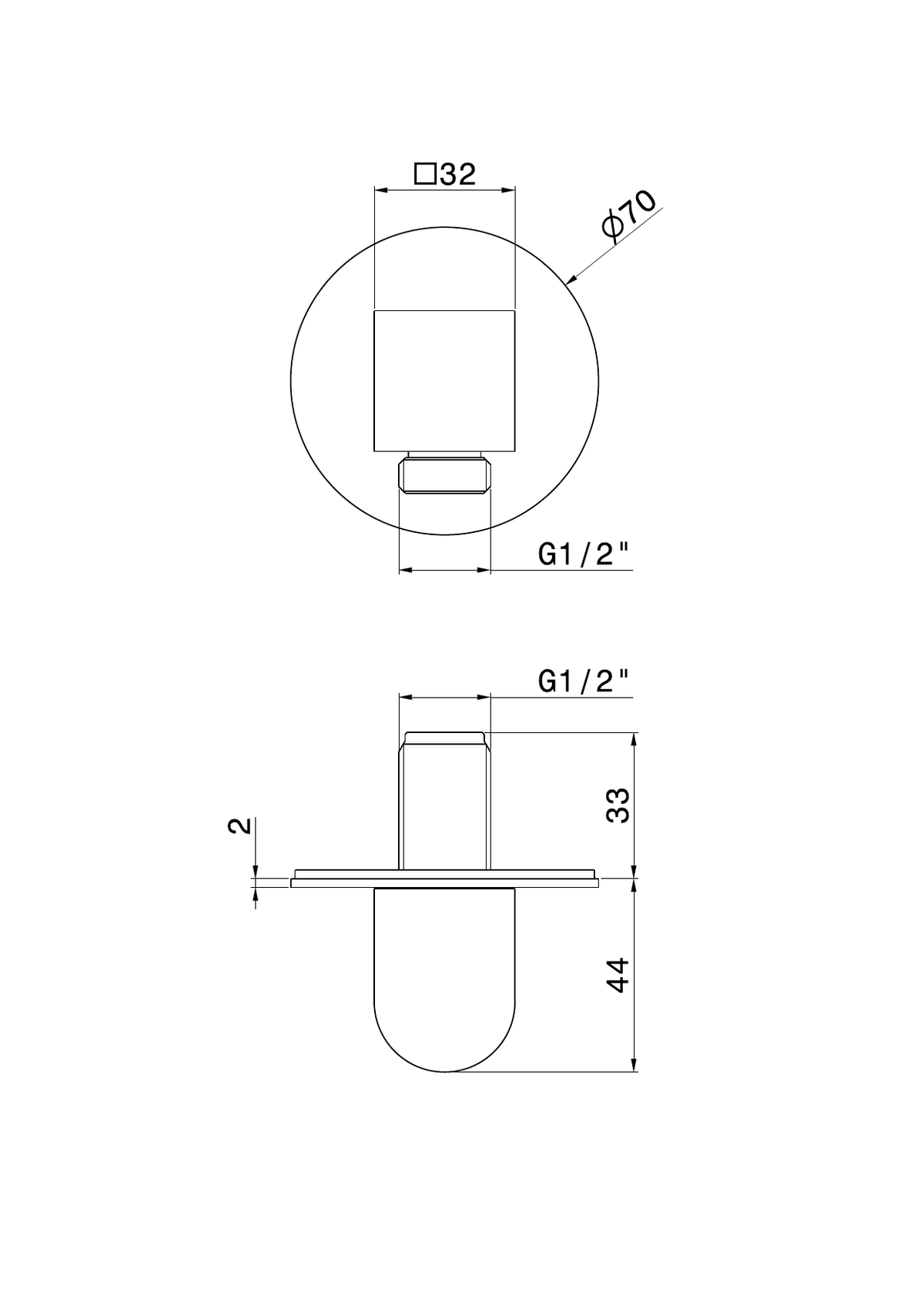 Newform 68499 - disegno tecnico