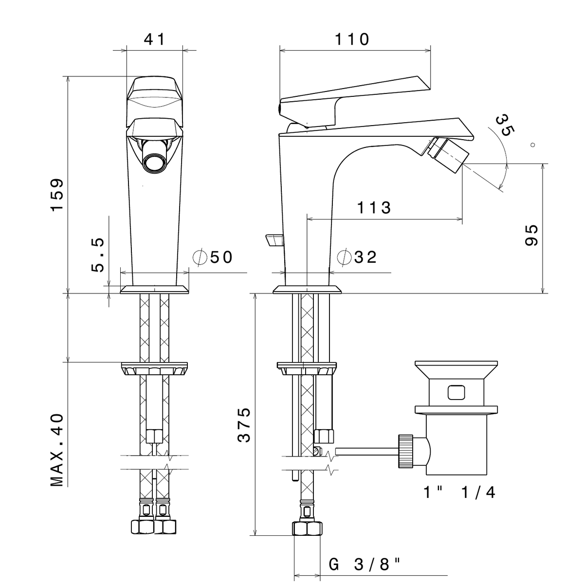 Newform 68925 - disegno tecnico