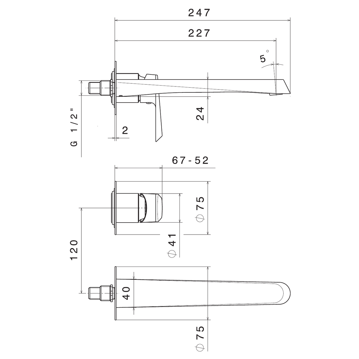 Newform 68930E - disegno tecnico