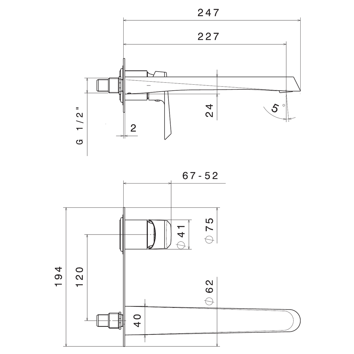 Newform 68931E - disegno tecnico