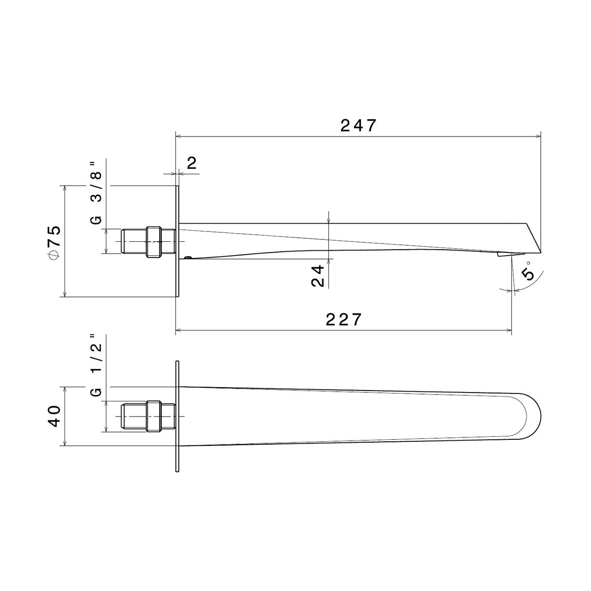 Newform 68938 - disegno tecnico