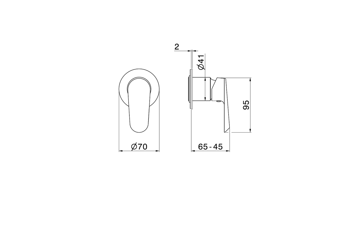 Newform 68978E - disegno tecnico
