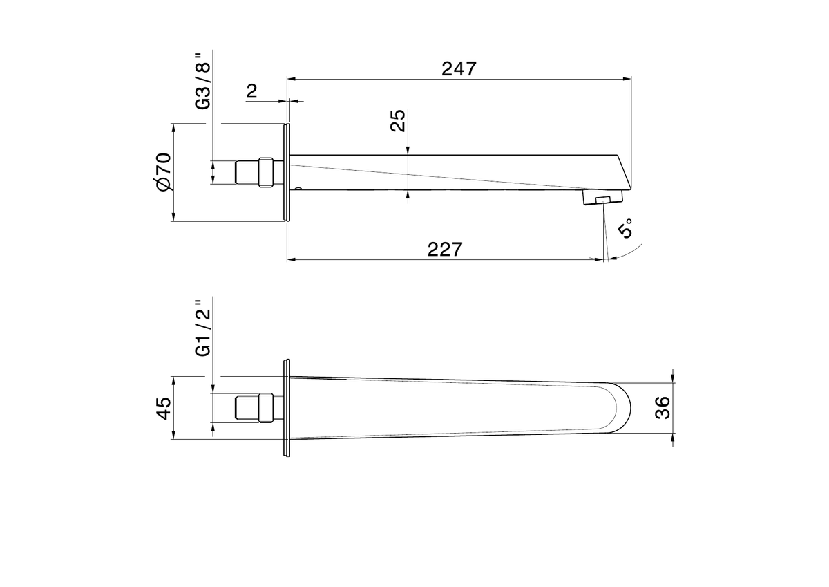 Newform 68988 - disegno tecnico