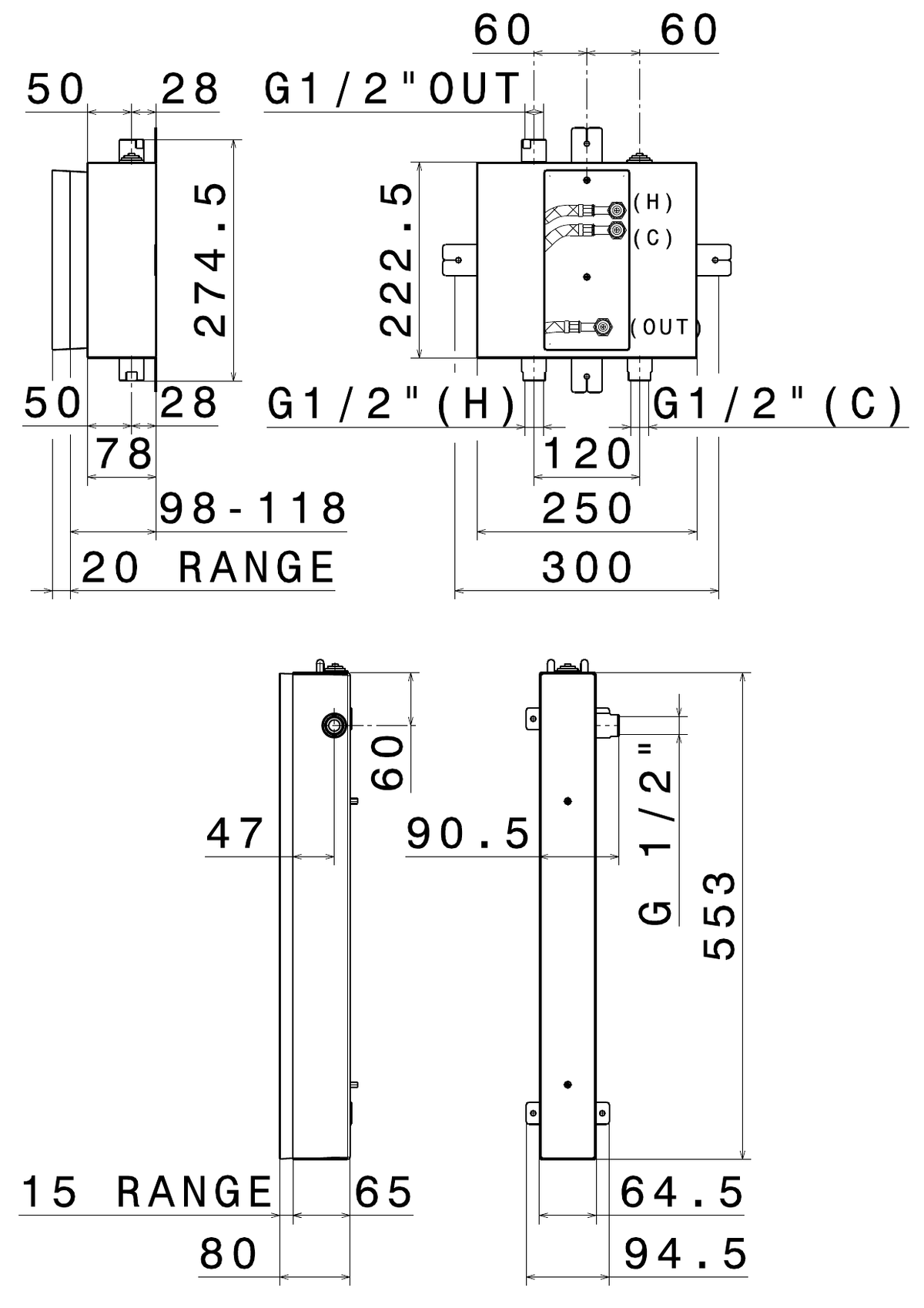 Newform 69227 - disegno tecnico